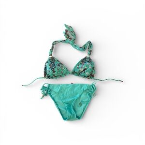 Sofia Swimwear Set in Green Floral